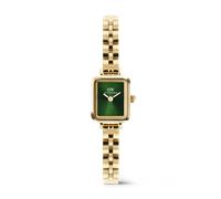 Daniel Wellington DW Montre 15.4X18.2mm Quadro Mini Arch 3-link Emerald Sunray Gold