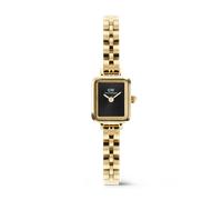 Daniel Wellington DW Montre 15.4X18.2mm Quadro Mini Arch 3-link Onyx Sunray Gold