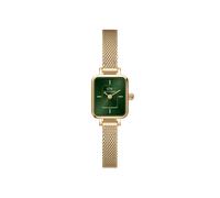 Daniel Wellington Montre femme Quadro Rectangulaire Quartz Acier 316L double plaqué doré