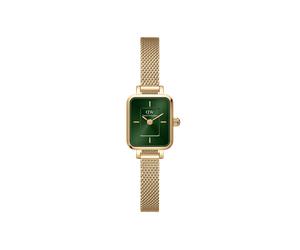 Daniel Wellington DW Montre 15mm Quadro Mini Evergold Emerald Gold