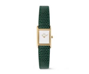 Daniel Wellington DW Montre 17x25,9mm Bound Mini Green Lizard Gold