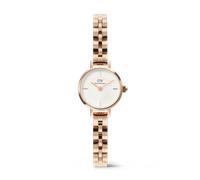 Daniel Wellington DW Montre 19mm Petite Mini Arch 3-link White Rose Gold