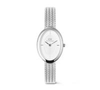 Daniel Wellington DW Montre 20x26mm Juliette Braided Mesh White Sunray Silver