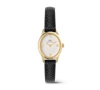Daniel Wellington DW Montre 22x25.5mm Ophelia Mini Black Lizard White Guilloché Gold