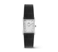 Daniel Wellington DW Montre 22x32mm Bound Black Crocodile Guilloché Silver