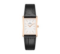 Daniel Wellington DW Montre 24x35mm Bound Black Crocodile Rose Gold