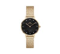 Daniel Wellington DW Montre 28mm Petite Lumine Pressed Piano Black MoP Gold