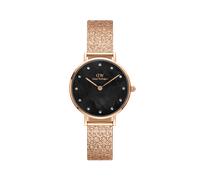 Daniel Wellington DW Montre 28mm Petite Lumine Pressed Piano Black MoP Rose Gold