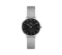 Daniel Wellington DW Montre 28mm Petite Lumine Pressed Piano Black MoP Silver