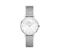 Daniel Wellington DW Montre 28mm Petite Lumine Pressed Piano White MoP Silver