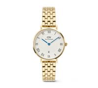 Daniel Wellington DW Montre 28mm Petite Roman Numerals Date 5-link Gold