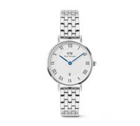 Daniel Wellington DW Montre 28mm Petite Roman Numerals Date 5-link Silver