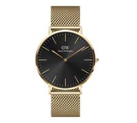 Daniel Wellington DW Montre 40mm Classic Mesh Onyx Gold