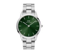 Daniel Wellington DW Montre 40mm Iconic Link Emerald Green Silver