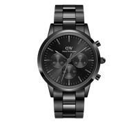 Daniel Wellington DW Montre 42mm Iconic Chronograph Link Onyx B Black