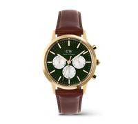 Daniel Wellington DW Montre 42mm Iconic Chronograph St Mawes Emerald Panda Gold