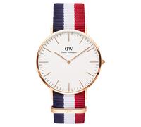 Montre Homme Daniel Wellington Classic 40 Cambridge DW00100003 blanc / multicolore
