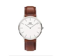 Daniel Wellington Classic St Mawes, Montre Marron/Argent, 40mm, Cuir, pour Hommes