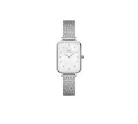 Daniel Wellington DW Montre 20x26mm Quadro Lumine Pressed Piano White MoP Silver