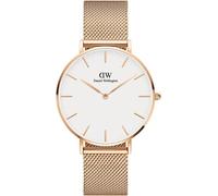 Daniel Wellington Femmes Montre à affichage analogique 'Petite Melrose RG White' or rose, Gris Taille unique