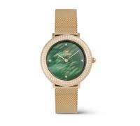 Daniel Wellington - Montre Lunette Cristalline Or - Femme - Accessoires - Vert - Taille: ONE Size
