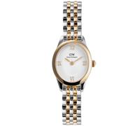 Daniel Wellington Oval Mini DW00100811 - Femme - 25 mm - Analogique - Quartz - Verre minéral