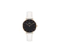 Daniel Wellington Petite Bondi, Montre Blanc/Or Rose, 32 mm, Cuir, pour Femmes