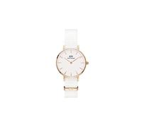 Daniel Wellington Montre Petite 28 mm Dover – Acier inoxydable 316L double plaqué Or rose
