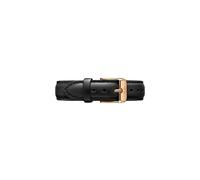 Daniel Wellington Petite Sheffield, Montre Noir/Or Rose Bracelet, 14 mm, Cuir, pour Femmes