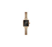 Daniel Wellington DW Montre 15.4x18.2mm Quadro Mini Melrose Onyx Rose Gold
