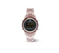 Daniel Wellington Retro Digital Montre Unisexe, DW 36mm Bio-Based Plastic Link Dark Pink Montre Classique pour Hommes et Femmes