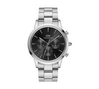 Daniel Wellington DW Montre 42mm Iconic Chronograph Link Onyx S Silver