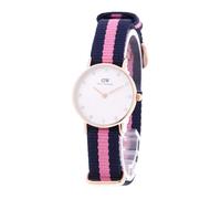 Daniel Wellington Winchester Rose Bleu Bracelet Tissu 26mm Montre Femmes 0906