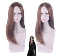 Daniela Daniela Daniela Perruque mi-longue pour accessoires Motif Resident Evil 8 Marron