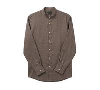 Daniele Alessandrini - Camicia Coreana Lino - Homme - Chemises - Brun - Taille: XL