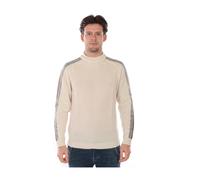 Daniele Alessandrini - Intarsia Cyclisme Pull-over - Homme - Pulls - Beige - Taille: M