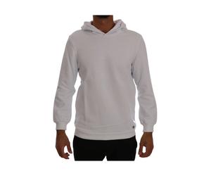 Daniele Alessandrini - Luxueux Sweat à Capuche Blanc Coton - Homme - Sweatshirts et sweats à capuche - Blanc - Taille: 2XL