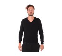 Daniele Alessandrini - Pull à Col en V Doré - Homme - Pulls - Noir - Taille: L