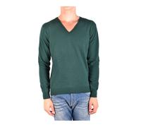 Daniele Alessandrini - Pulls élégants à col en V pour hommes - Homme - Pulls - Vert - Taille: M