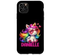 Danielle Nom personnalisé Licorne colorée pour Femmes et Filles Coque pour iPhone 11 Pro Max