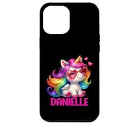 Danielle Nom personnalisé Licorne colorée pour Femmes et Filles Coque pour iPhone 12 Pro Max