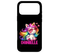 Danielle Nom personnalisé Licorne colorée pour Femmes et Filles Coque pour iPhone 17 Pro Max