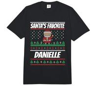 Danielle préférée du Père Noël Nom de Danielle drôle Comfort Colors Adult Heavyweight T-Shirt