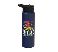 Danielle Santa's Little Helper Nom de Noël Danielle Stainless Steel Insulated Water Bottle