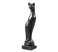 danila-souvenirs Statuette/Figurine décorative en Pierre de Chat Noir Debout 13 cm