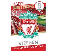Danilo Autocollants personnalisés avec nom et âge Motif Liverpool The Red