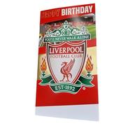 Danilo Carte d'anniversaire Liverpool FC personnalisable avec feuille autocollante