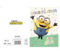 Danilo Carte de vœux Minions Congratulations You did it! 14 x 10 cm