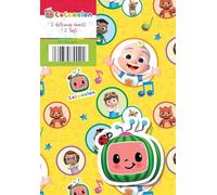 Danilo Cocomelon Lot de 2 feuilles de papier cadeau 2 étiquettes