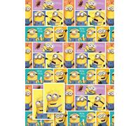 Danilo Lot de 2 feuilles de papier cadeau Moi, moche et méchant + 2 étiquettes cadeau